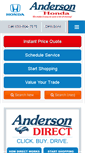 Mobile Screenshot of andersonhonda.com